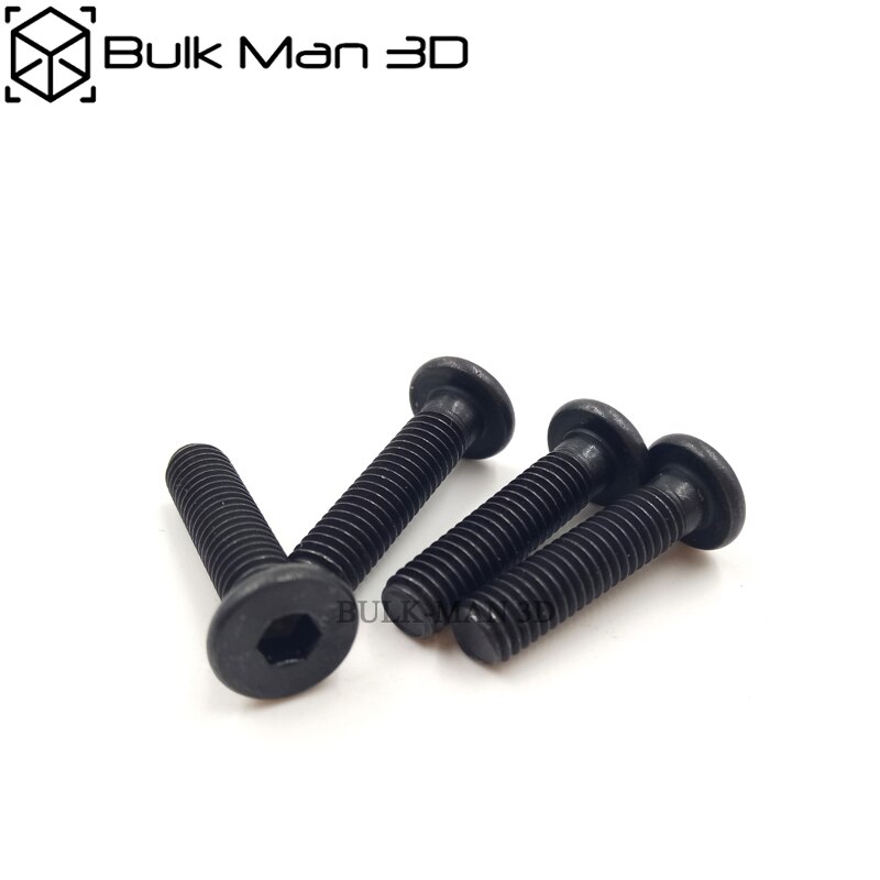 100pcs/pack CNC 3D Pinter Parts Black M5 Low Profile Screws M5*6/8/10/12/20mm for V-slot/T-slot accessories