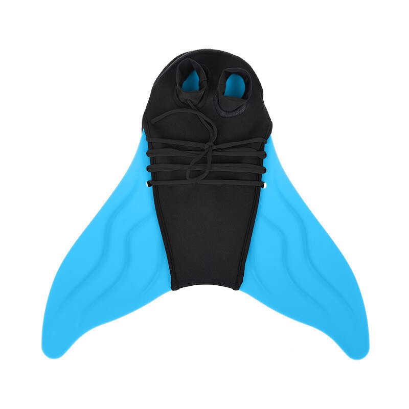 Pinne da sirena per bambini Aldult pinne da nuoto pinne in silicone coda di balena attrezzatura da nuoto per bambini sport acquatici pinne da immersione: Blu / child