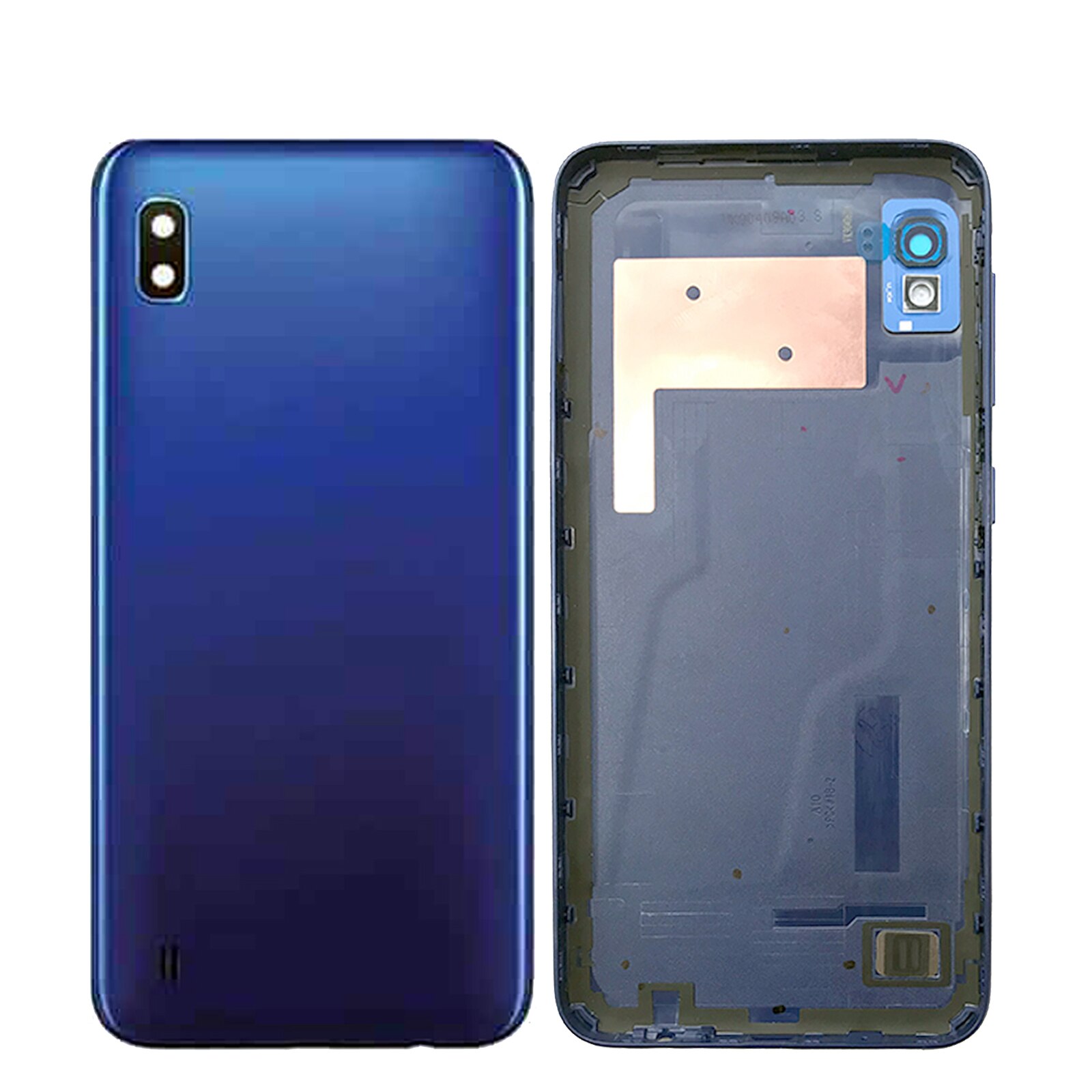 Shyueda 100% Orig Voor Samsung Galaxy A10 A105F A105G A105M 6.2 "Rear Terug Behuizing Batterij Cover Voor Midden frame: Blue back cover