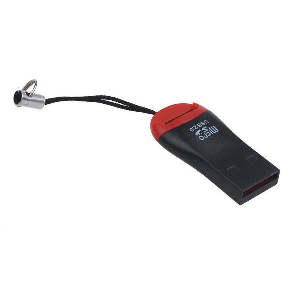 Mejor Precio 2 unids/lote USB 2,0 Micro SD SDHC tarjeta de memoria Flash TF lector Mini adaptador para portátil 0,35