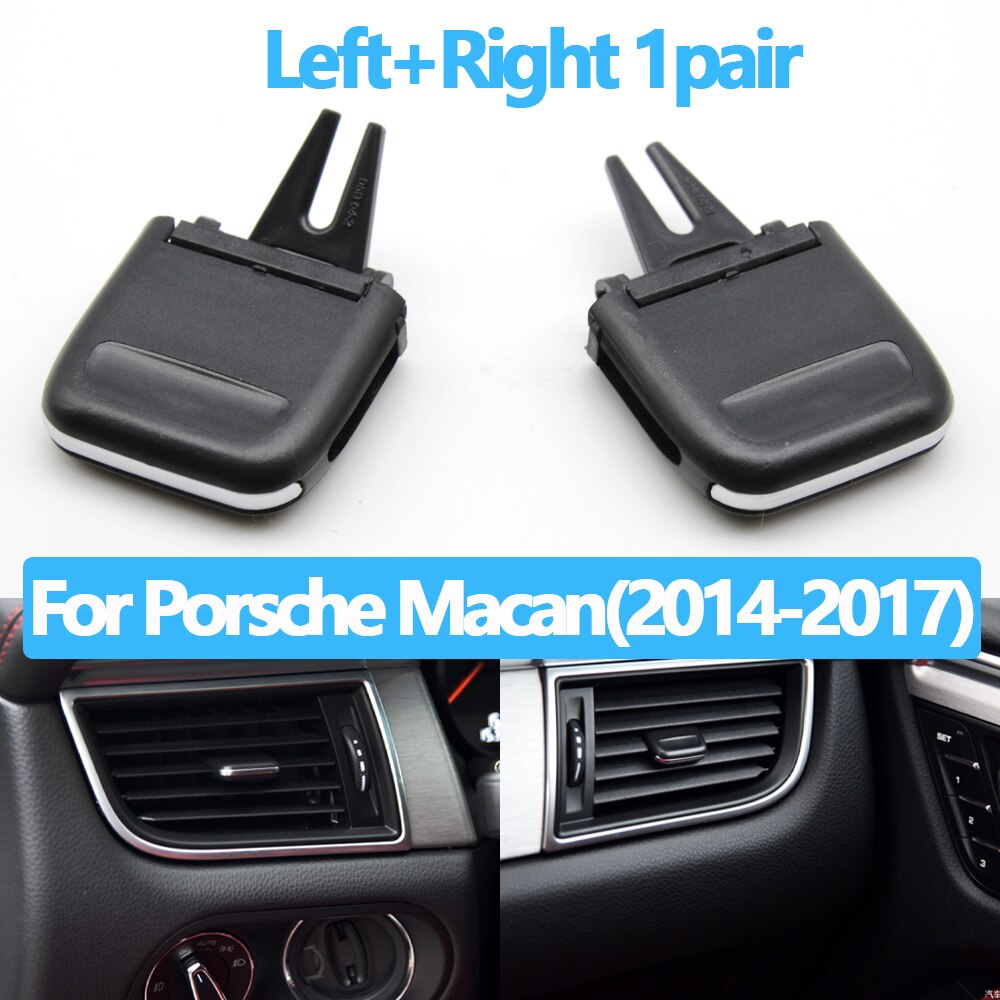 Car Front Rear Air Conditioning AC Vent Grille Clip Slider Repair Kit For Porsche Macan: Old L AND R 2pcs