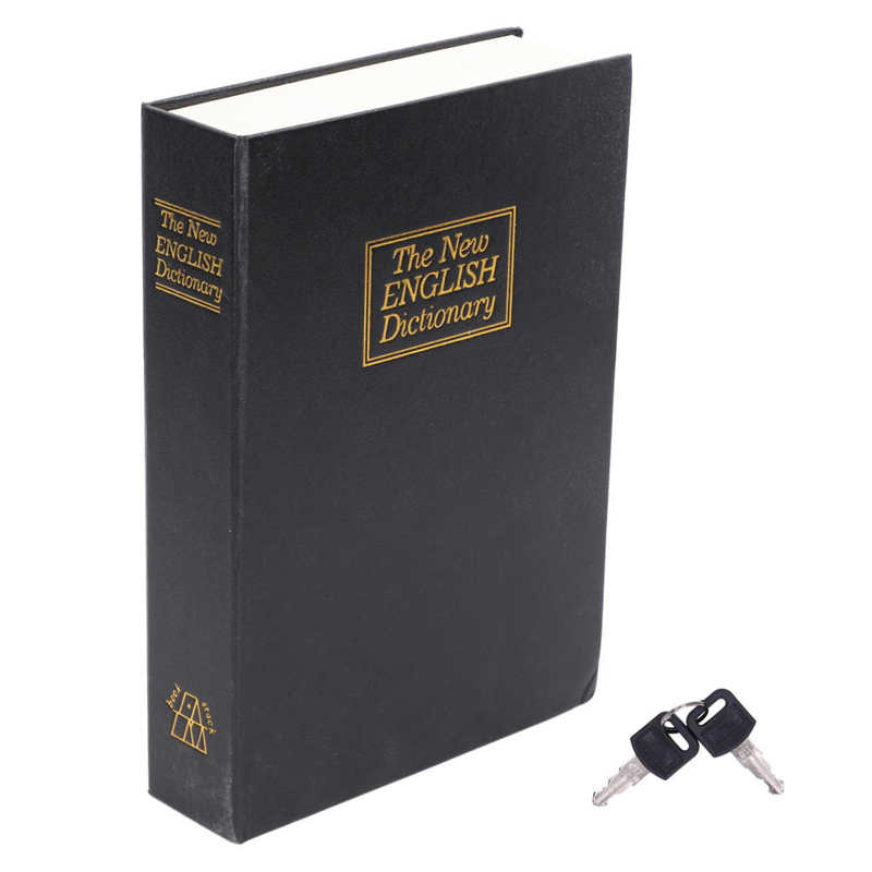 Simulation Book Safe Deposit Box Diversion Book Safe High Safety for Travelling for School for Home: Type A