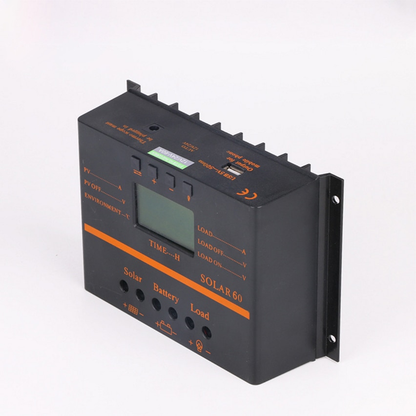 40A 50A 60A 80A Solar charge controller LCD display PV panel battery charger regulator 12V 24V USB PWM controller