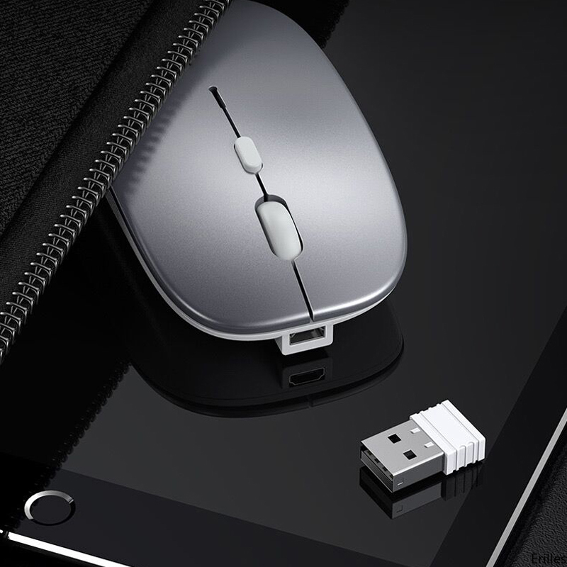 Oplaadbare Optische Draadloze Muis Slient Knop Ultra Dunne Mini Optische Ultradunne Usb 2.4G Muizen Voor Computer Laptop Computer