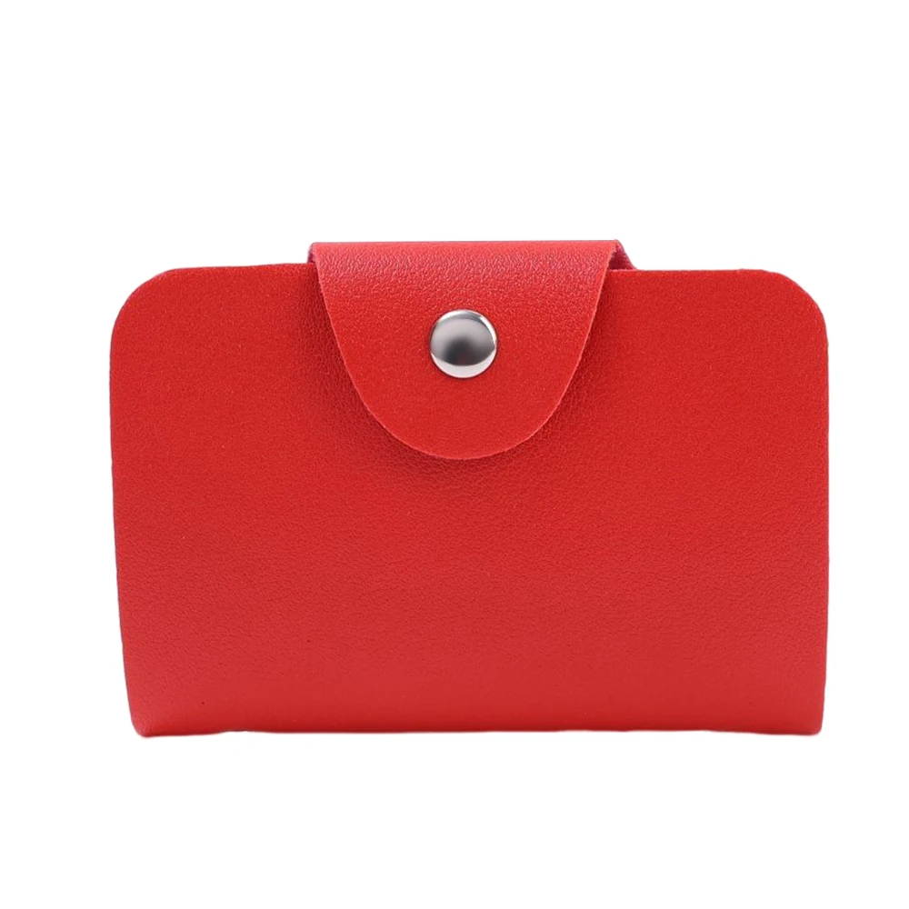 24 Bit Kreditkarten inhaber Business Bank Karten tasche pu große Kapazität Karte Bargeld Aufbewahrung sclip Organizer Fall ID Inhaber Tasche: Rot