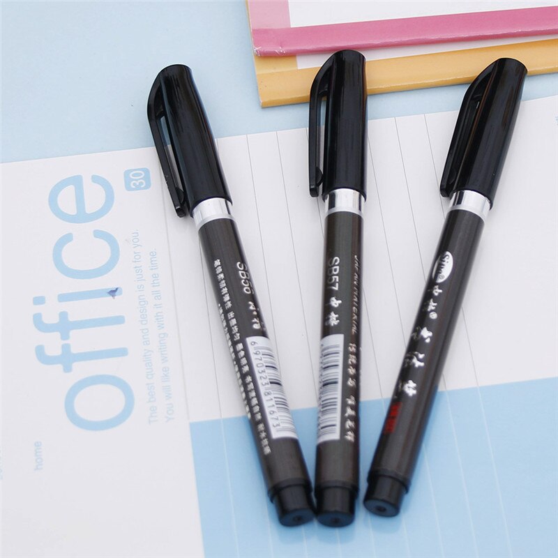 Calligraphy Brush Pen Soft Brush Felt Tips Pens Signature Drawing Sketch Liner School Student Writing Art Markers Supplies