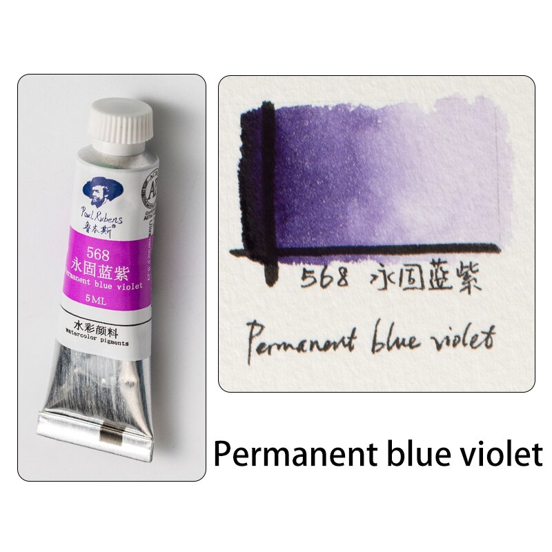 Offizielle Paul Rubens 5ml Aquarell Farben Rohre Caroline Serie 20 farben Pigment für Anfänger Student Kunst lieferant: 568