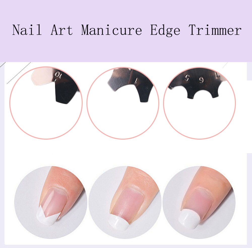 Smile Line Diy Easy French Cutter Edge Manicure Stainless Steel