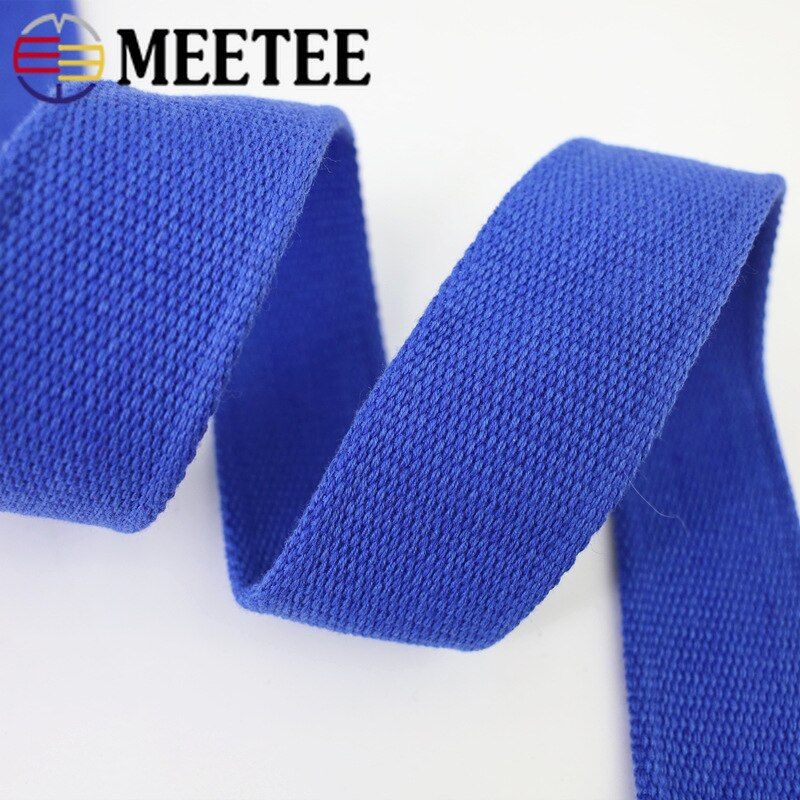 Sangles en coton et Polyester de 2M 45mm 2-2.5mm d&#39;épaisseur, pour sac à dos, étiquette, bande polarisée, accessoires de couture, bricolage