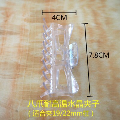 20pcs High Temperature Resistant Perm Clip Salon Rollers Flexi Rods Fluffy Clamp Hair Claws ABS Plastic Crab: 3