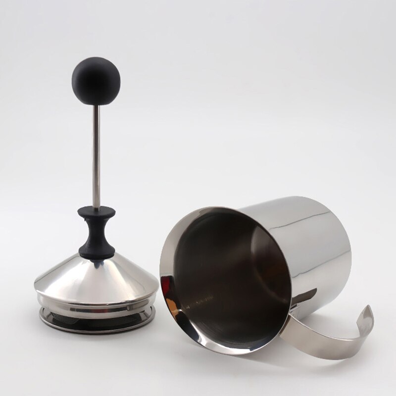 400/600ml Espresso Latte Milk Frother Stainless Steel Double Layers Blender Household Coffee Manual Milk Maker Tool