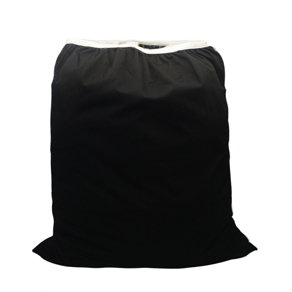 Eezkoala 1pc 60*70cm Large Hanging Wet/Dry Pail Bag for Cloth Diaper,Inserts,Nappy Elastic Waterproof Diaper Bag: Black