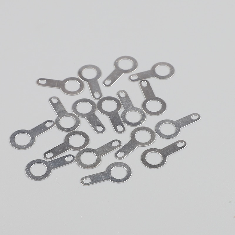 1000 pcs 6.2 Inserts Plug Lente Terminal PCB Solder lug type dikte 0.3mm Koper wasmachine, PCB lassen vel