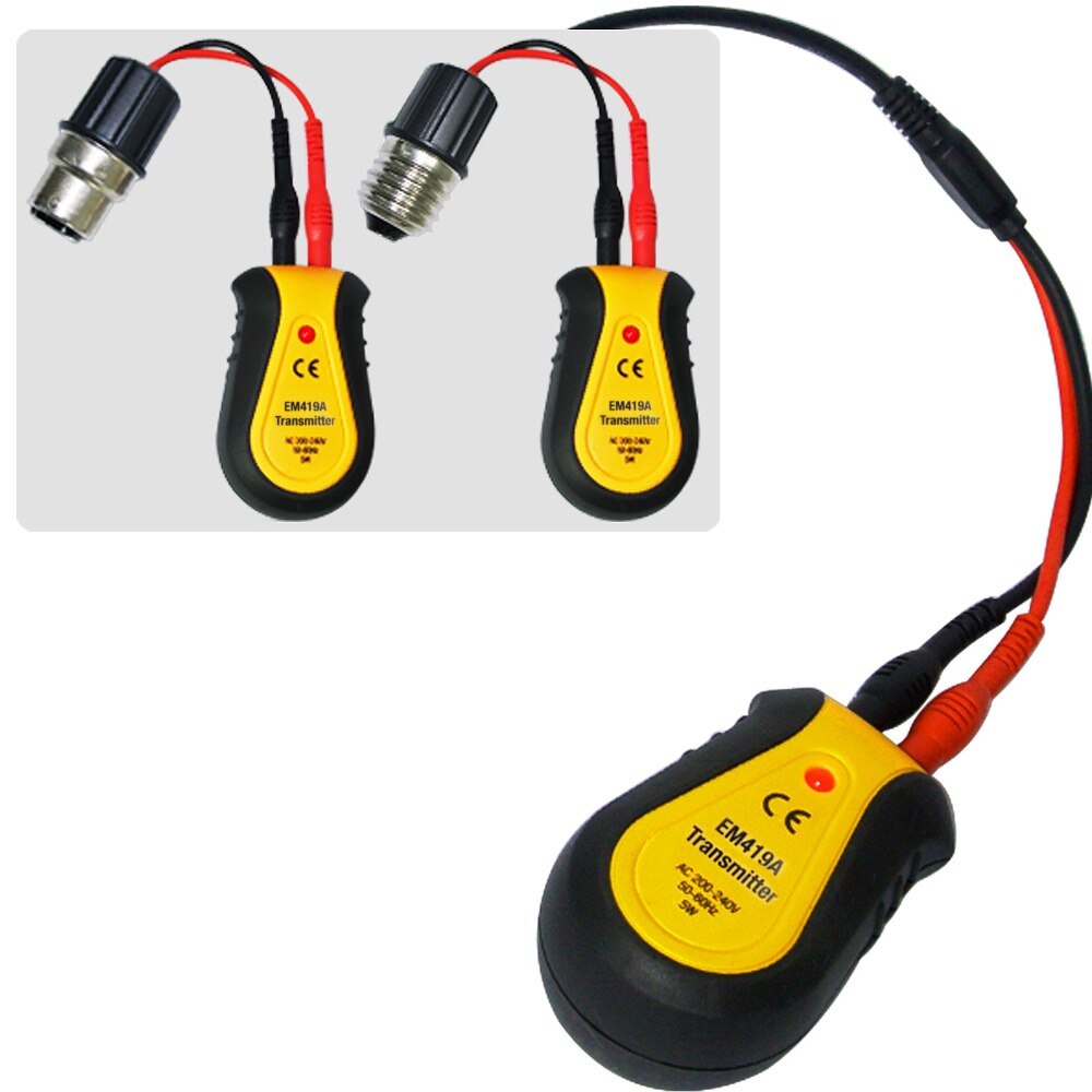 Afbryder sikringskontrol locator elektrisk finder værktøj modtager sender lampe stikkontakt & stikkontakt adaptere testere 220v