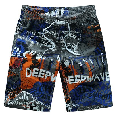 Sexy Swimsuit Summer Mens Swimwear Print Swimming Shorts For Men Surf Board Beach Wear Quick Dry Swimming Trunks Sunga 6XL: blue / 6XL