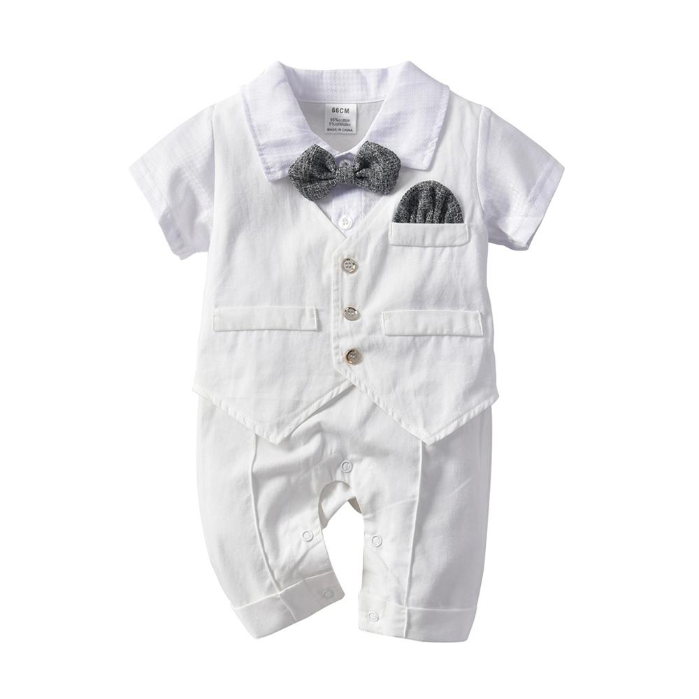 Romper baby boy hvidt jakkesæt ks -1950: Hvid / 3t