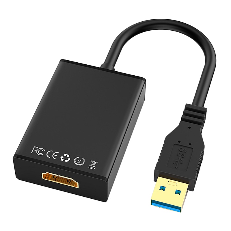 Hd 1080P Usb 3.0 Naar Hdmi Converter Adapter Kabel Usb Naar Hdmi Externe Videokaart Multi Monitor Adapter: Default Title