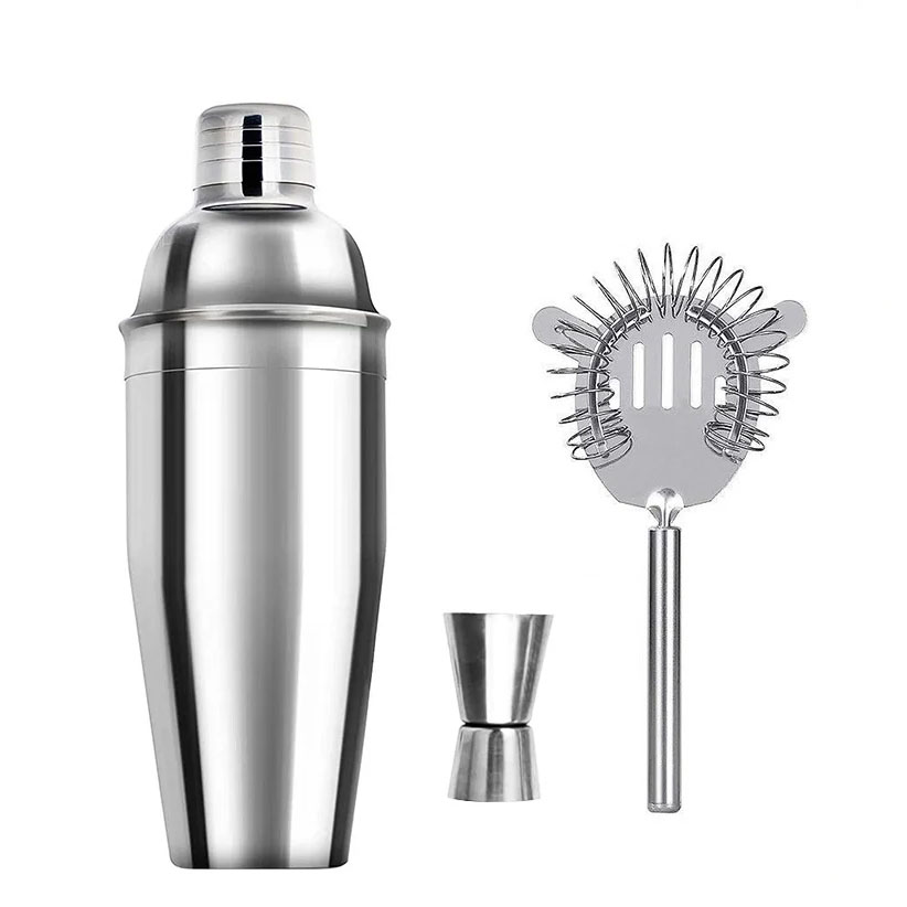 6/7/10 pz in acciaio inox cocktail shaker strumenti Bartending barista kit Martini Sharker bere miscelatore impostato con sacchetto di immagazzinaggio: M / Viola