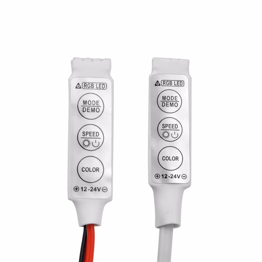 Mini DC 12 V LED RGB Controller LED Dimmer Snelheid/Helderheid Controle Voor RGB 5050 3528 2835 LED Strip licht
