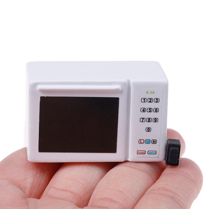 1/12 przybory kuchenne zestaw garnków dla miniaturowy domek dla lalek domu akcesoria kuchenne Model (kuchenka mikrofalowa)