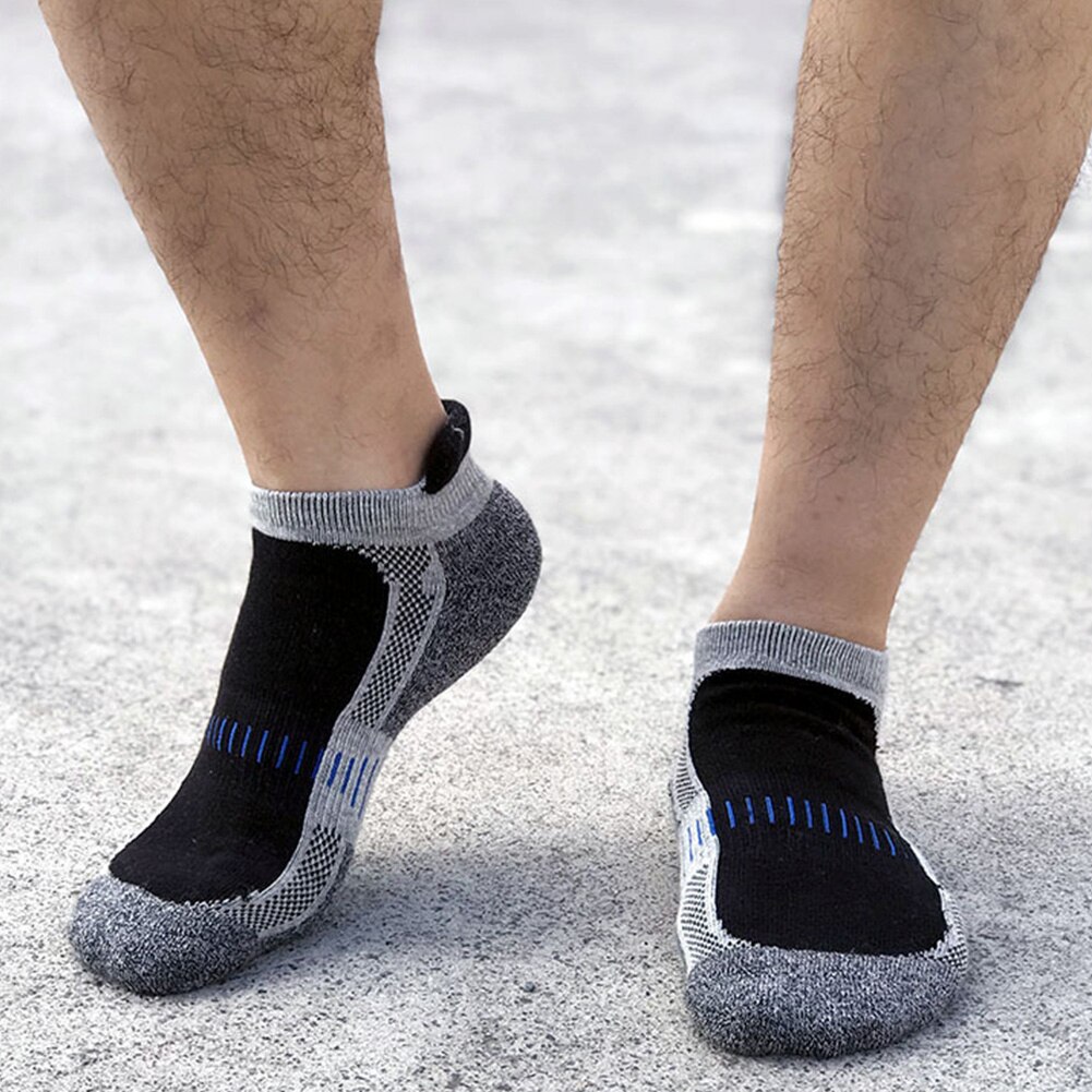 5 paar sportsokken heren lente herfst katoenmix sokken zweetabsorberend antislip enkel sportsokken