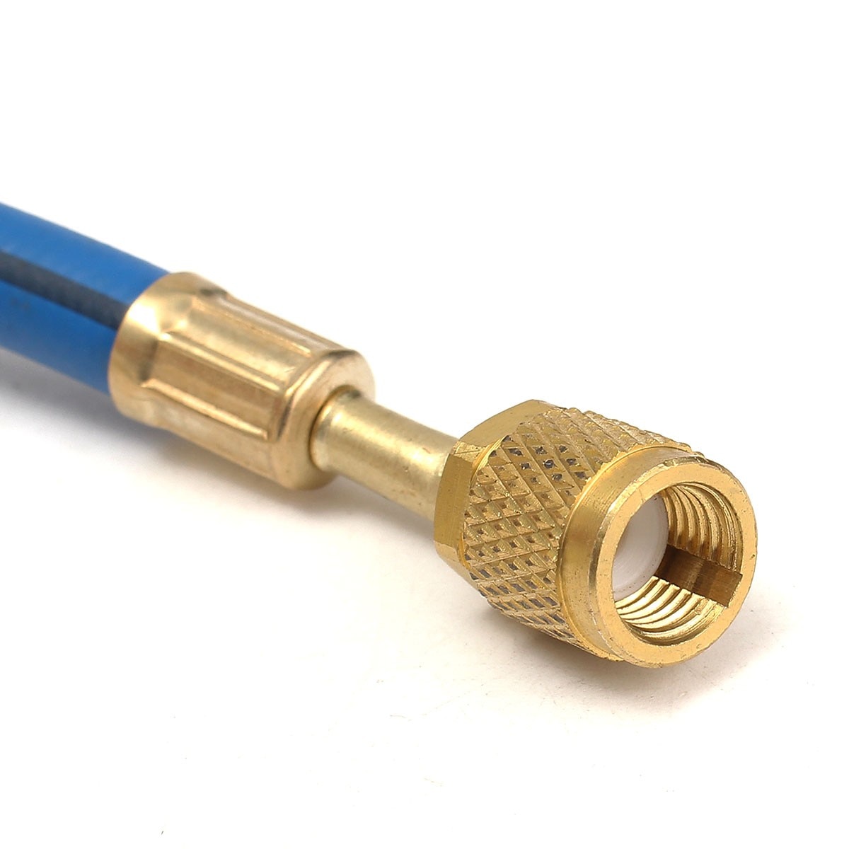 Car AC Refrigerant R134a Charging Hose HVAC 600PSI 60" 1/4" SAE W/Shut Valve Car Air Condition Charging Hose for R12 R410a R134a