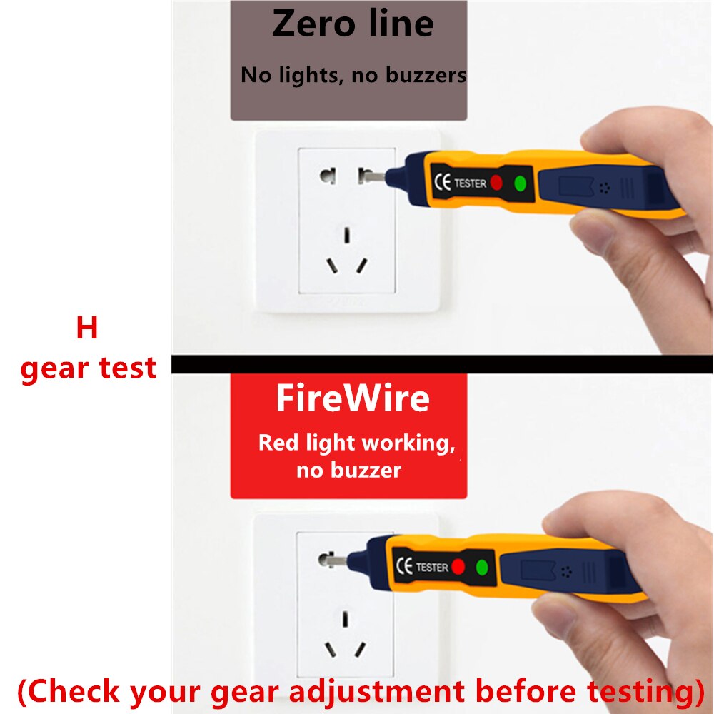 Continuity Voltage Detector Pen Non-contact Inductive AC/DC Voltage Meter Electric Compact Pen Voltage Battery Test Pencil