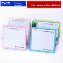 Multi-function Message Whiteboard 23*23cm Erasable children drawing board With Teaching Clock