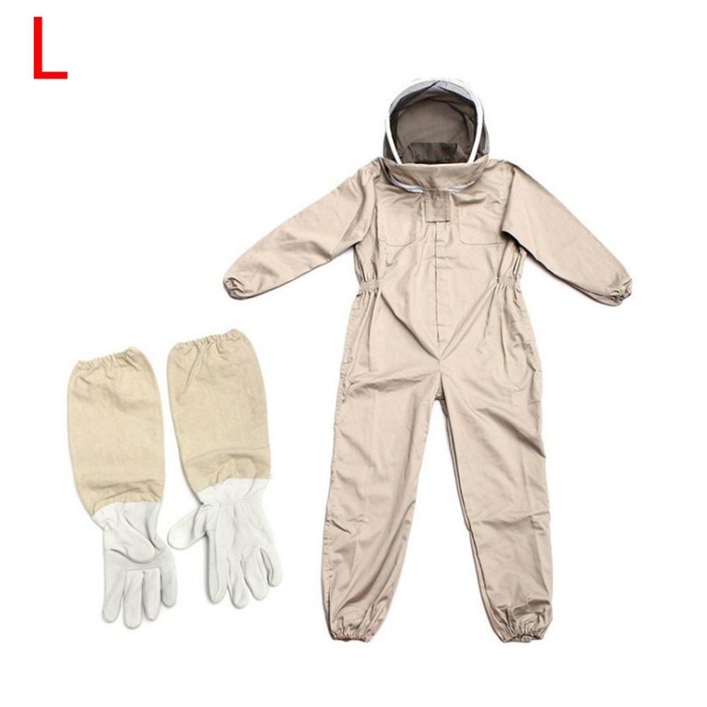 Ensemble complet pour apiculteur, vêtements pour apiculteur, voile, chapeau, veste de protection pour apiculteur, équipement avec gants: L
