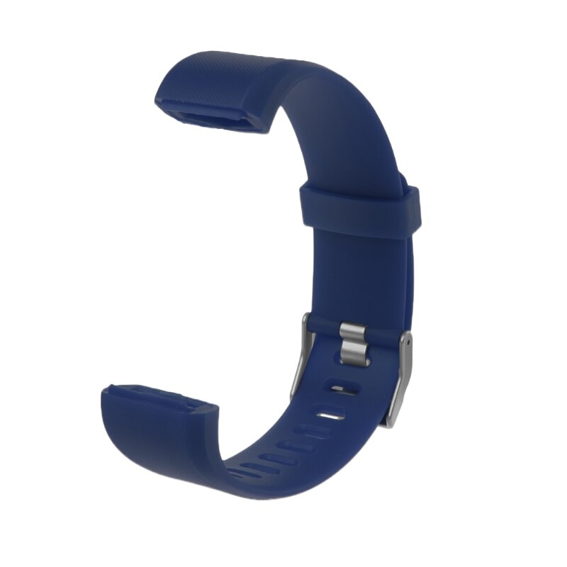 Armbåndsrem udskiftning silikone smart ur armbånd urrem til  id115 plus skridttæller smart ur tilbehør: Blå