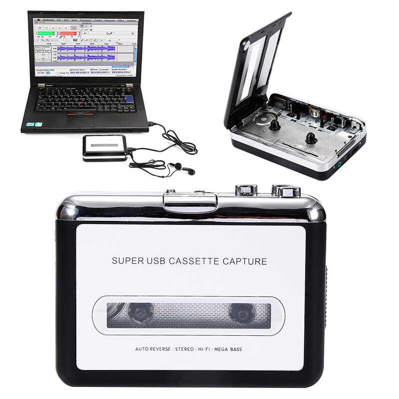 1Pc Usb Draagbare Cassette Naar MP3 Cd Converter Capture Audio Music Player Digitale Handheld Mini Met Usb kabel