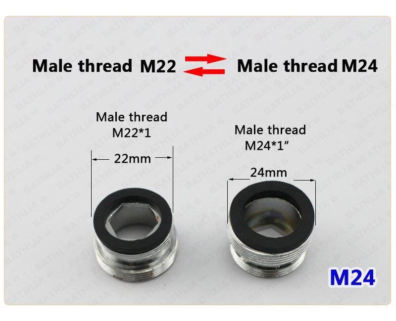 M22 vattenrenare adapter mässing kran luftare kontakt adapter köks kran byte lätt att montera: M24
