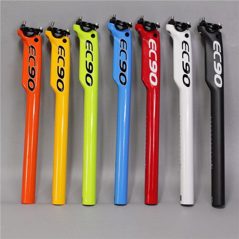 Tija de sillín ec90 con cuentagotas, canoa, tija de carbono para mtb, tige de selle reggisella, tija de asiento de carbono, 27,2/30,8/31,6x350/400mm, novedad
