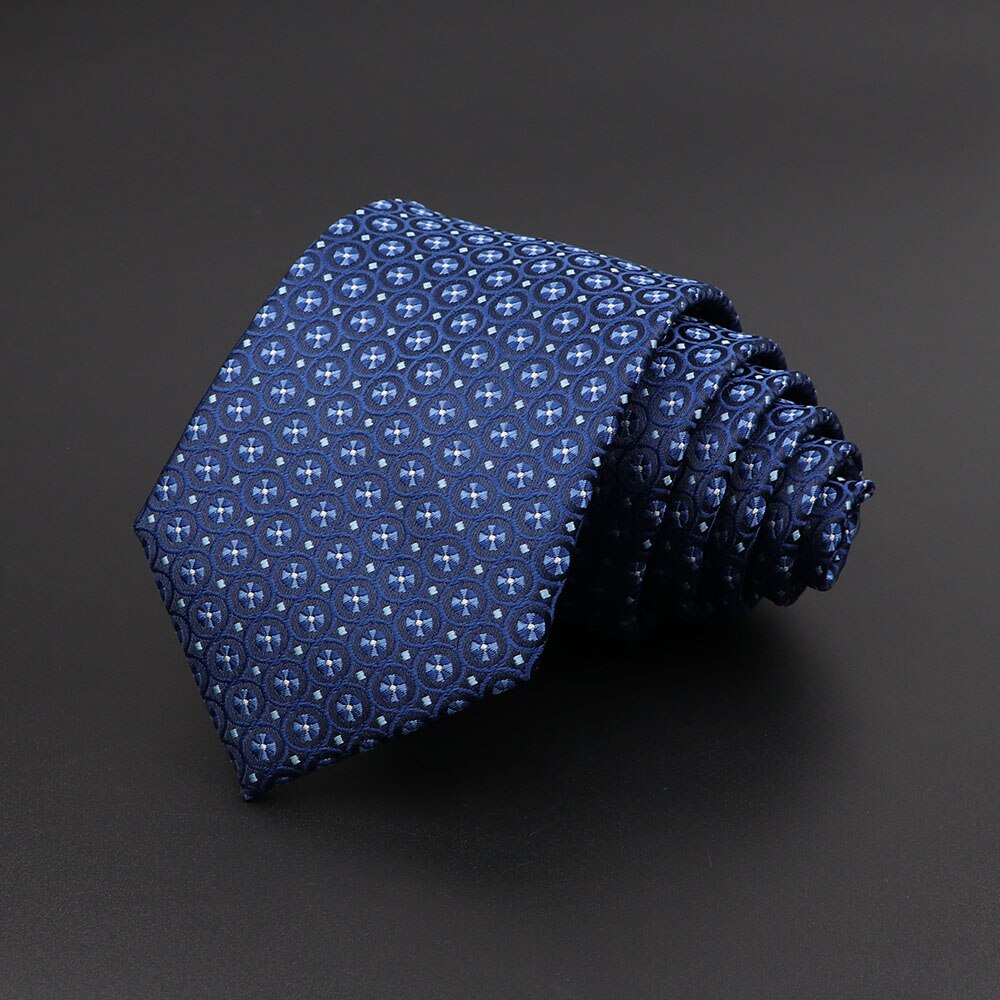 Mannen Stropdas Klassieke Effen Kleur Streep Plaid 8Cm Jacquard Marine Stropdas Accessoires Dagelijkse Slijtage Das Wedding Party