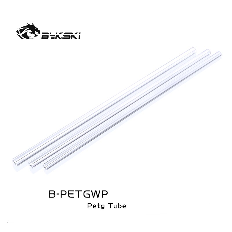 Bykski-tubo rígido transparente PETG, refrigeración por agua, 12mm, 14mm, 16mm x 500mm, B-PETGWP