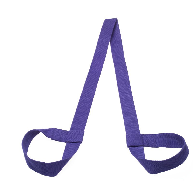 Verstelbare Yoga Mat Band Riem Multifunctionele Yoga Sport Sling Schouderriem Yoga Mat Accessoires Voor Kamer Gym Oefening fitness: Purple