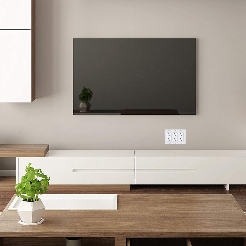 Light Switch Cover, Switch Plate Covers, Pack of 10, Single Light Switch Cover,2 Gang, White Light Switch Cover