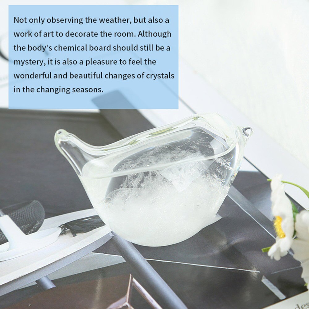 Holdbar desktop vejrforudsigelse vejrstation flydende barometer vejrudsigter kontor desktop indretning vejrglas