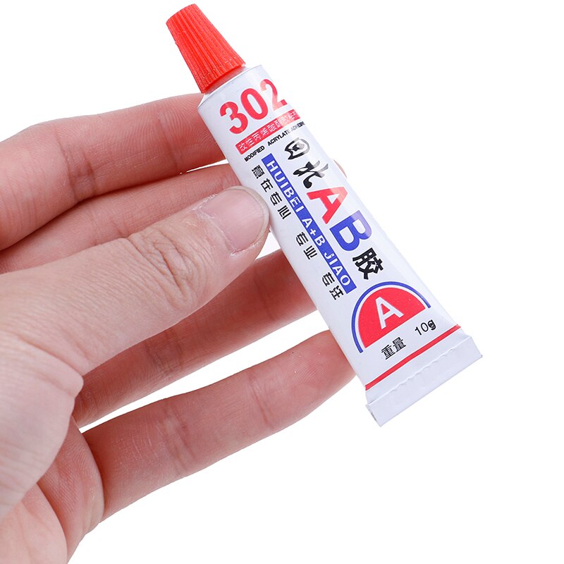 Pegamento líquido AB 302, Cuero de goma de madera de tela metálica, adhesivo de plástico UV, pegamento epoxi Universal de cianoacrilato, Super fuerte, 2 uds.