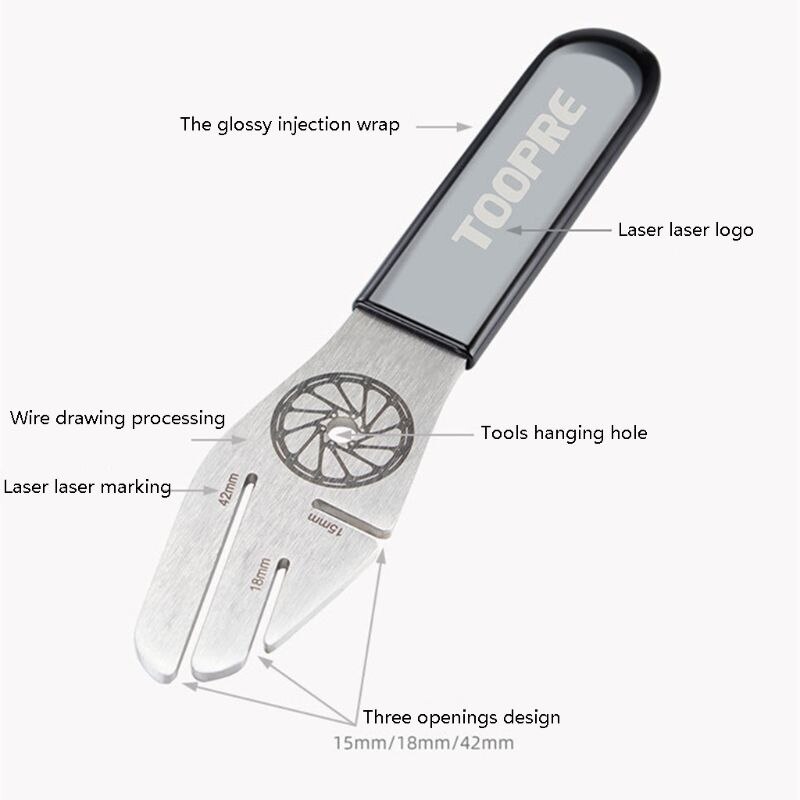 Portable Bike Bicycle Disc Brake Rotor Wheel Center Alignment Tool Wrench