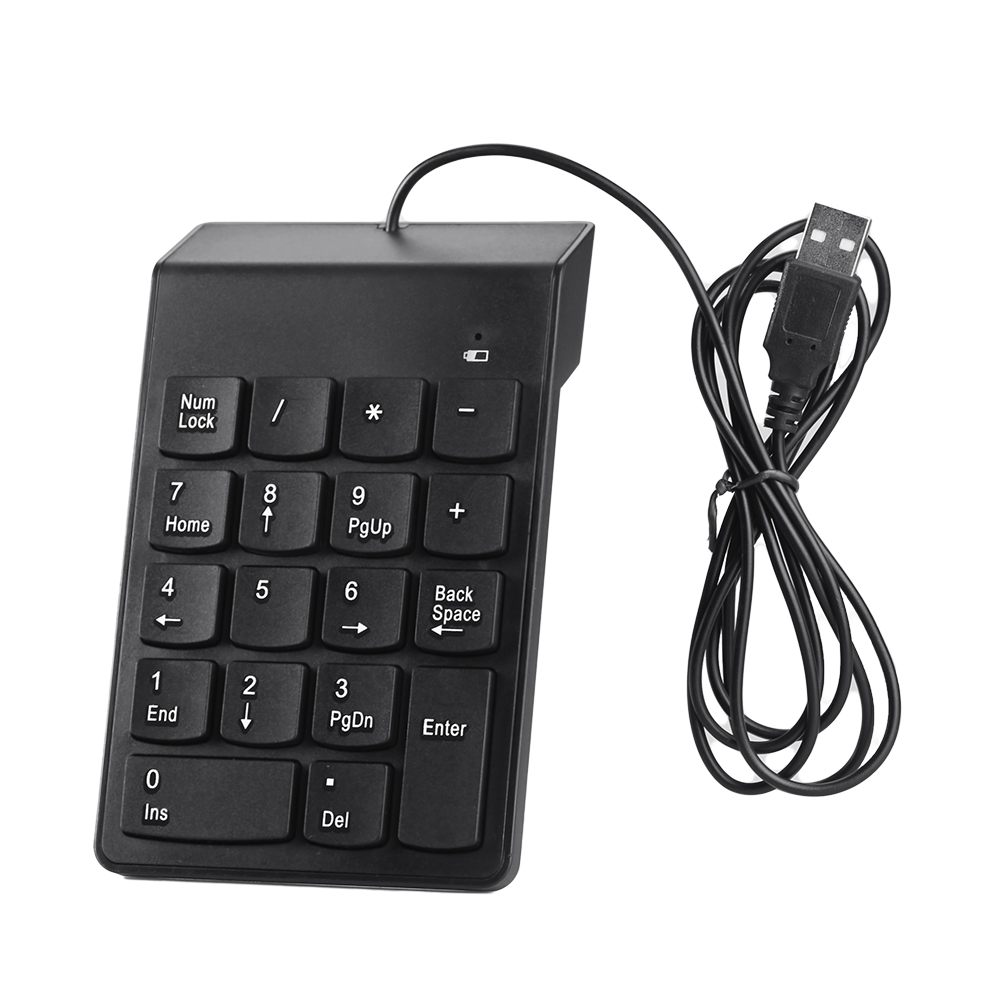 USB Number Pad Numpad Numeric Keypad 18 Keys Keyboard For Laptop Deskto PC