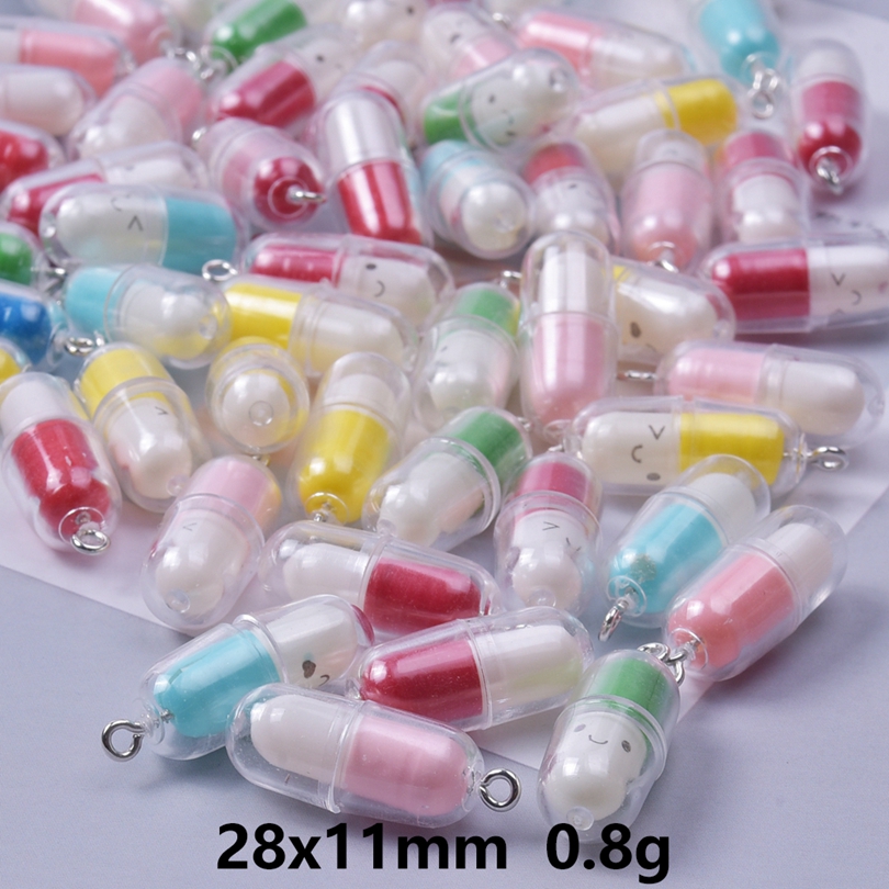 10/30/50/100 pçs resina bonito rosto sorridente cápsula encantos pingente para fazer jóias novo diy brincos chaveiro acessórios artesanais