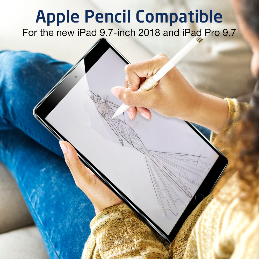 Esr Screen Protector Voor Ipad 9.7 Gehard Glas Film Voor Ipad Release/Voor Ipad Pro 9.7 inch Air2 Gratis Applicator