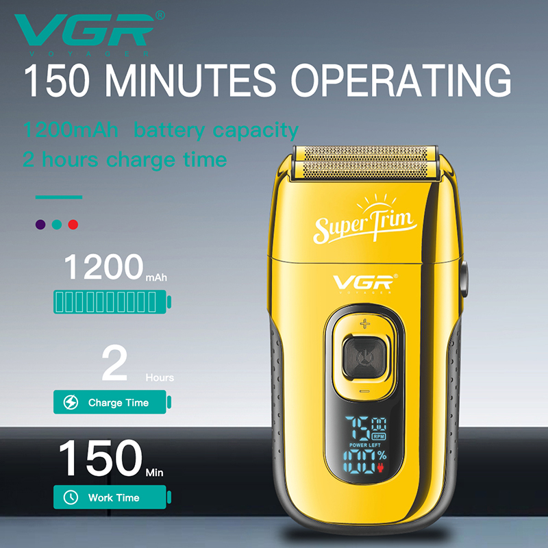 Professionele Kapper Scheerapparaat Baard Trimmer Shaper 3-Speed Elektrische Scheerapparaat Bald Head Scheren Machine Baard Scheerapparaat Voor Mannen