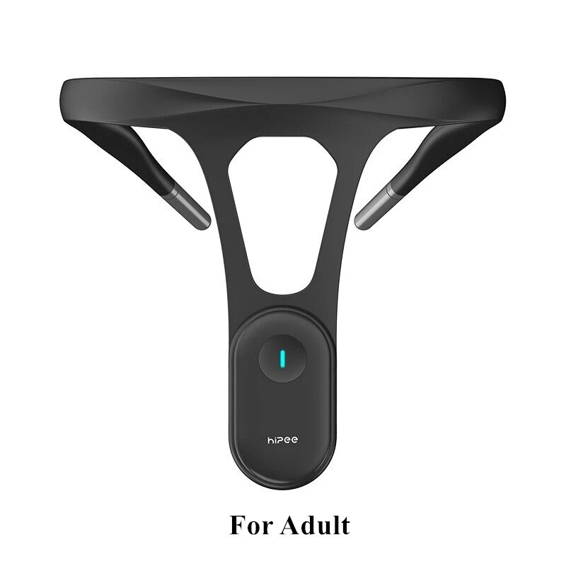 Xiaomi-Corrector de postura inteligente Hipee para adultos y niños, dispositivo científico en tiempo real para entrenamiento de postura de espalda: Black for Adult