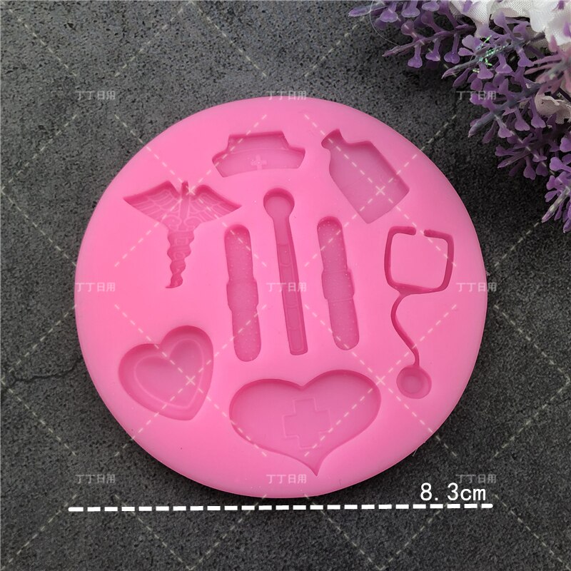 Hospital værktøj blød silikone form cupcake slik chokolade kage fondant forme dekoration bage værktøj diy ler harpiks kunst tilgængelig
