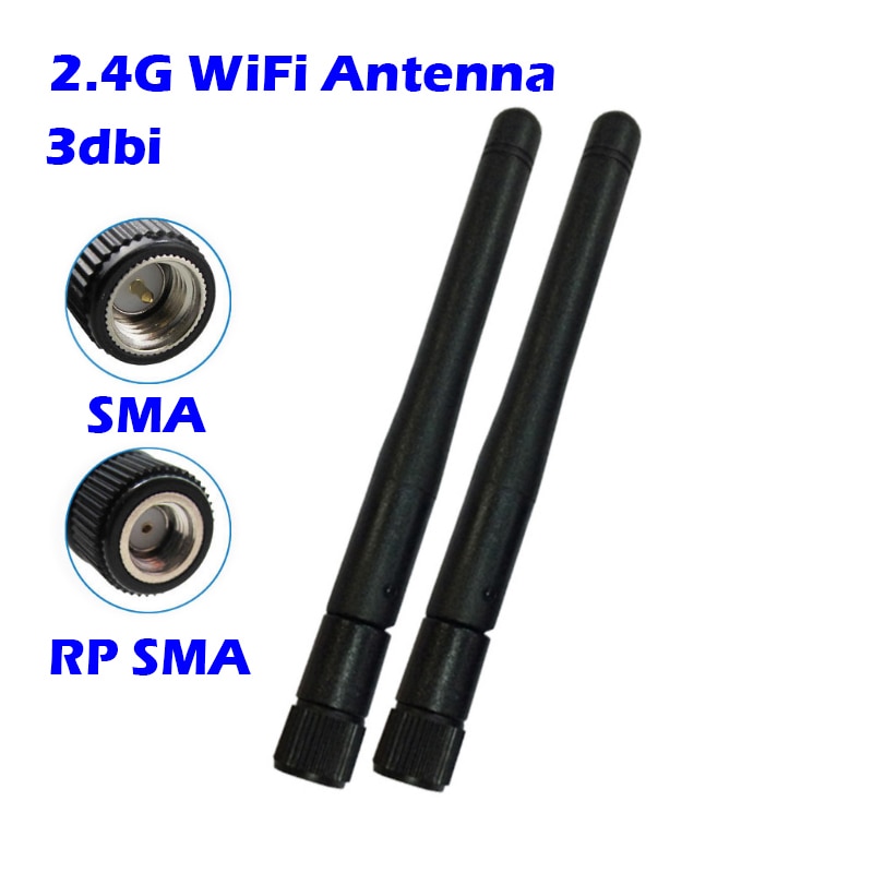 2 pces 2.4 ghz wifi antena omni wifi para modem sem fio roteador módulos rf zigbee bluetooth casa inteligente sma rpsma conector