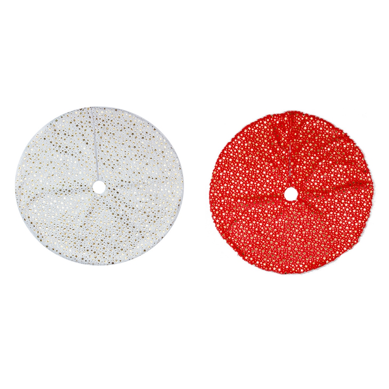 Five-Pointed Star Christmas Tree Skirt Printed Christmas Ornaments Natal Home Decoration Soft Christmas Products