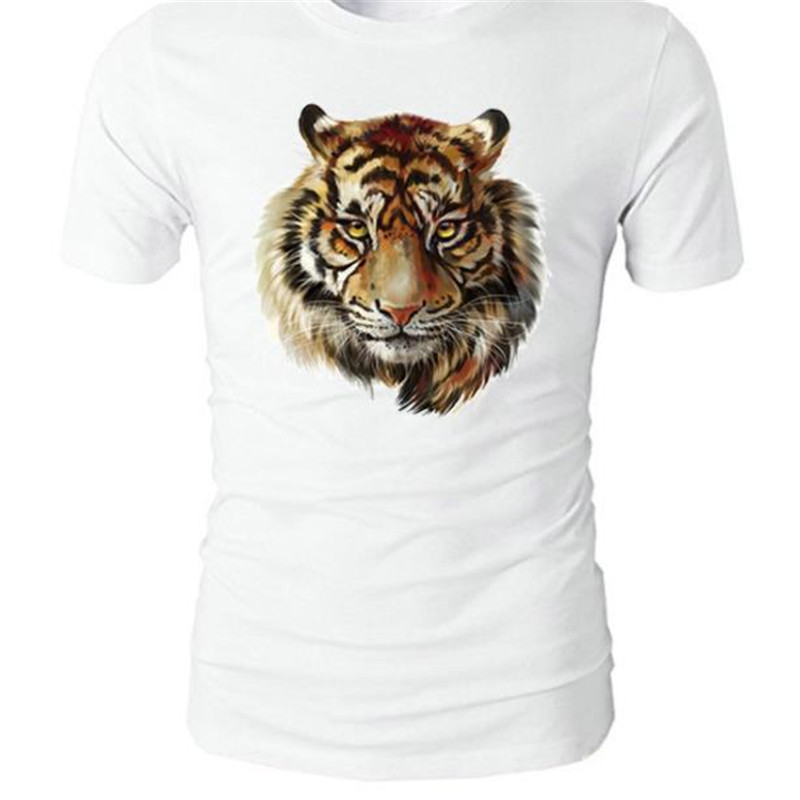Lappe med det tøj stof tigerhoved varmeoverførsel tryk t-shirt pige stryge lapper til tøj klistermærker