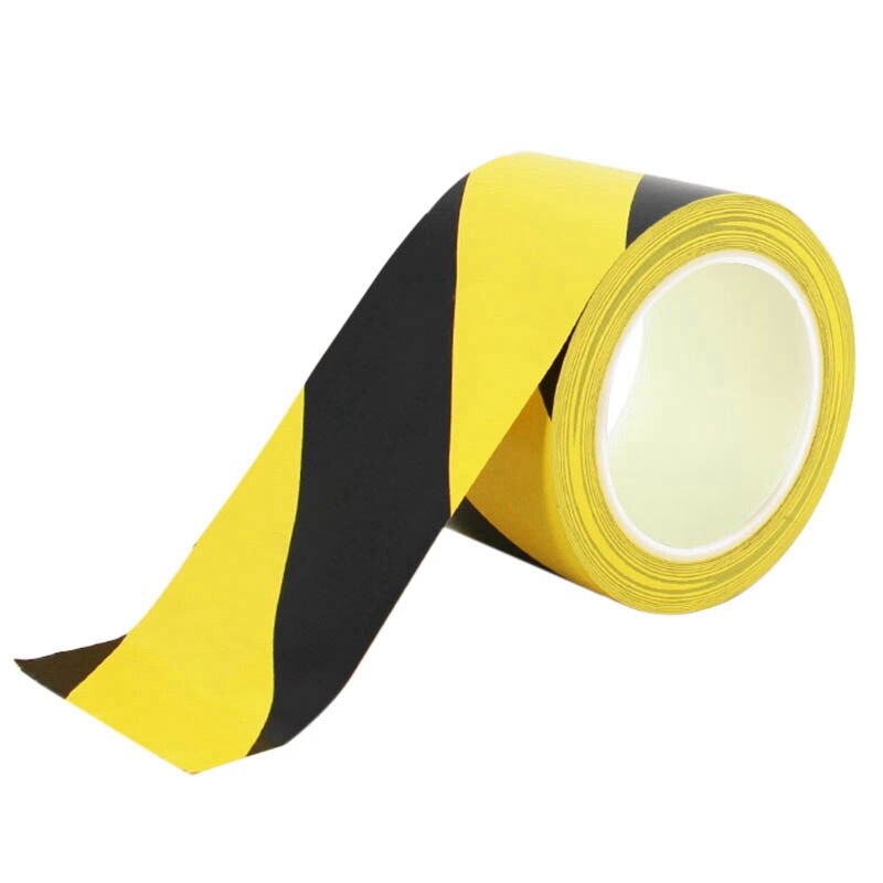 1 Roll - Hazard/Warning Safety Tape Colours Black &amp; Yellow Size 50mm x 33Meter: Default Title